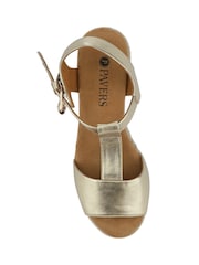 Pavers Gold Casual Buckled Espadrilles - Image 4 of 5