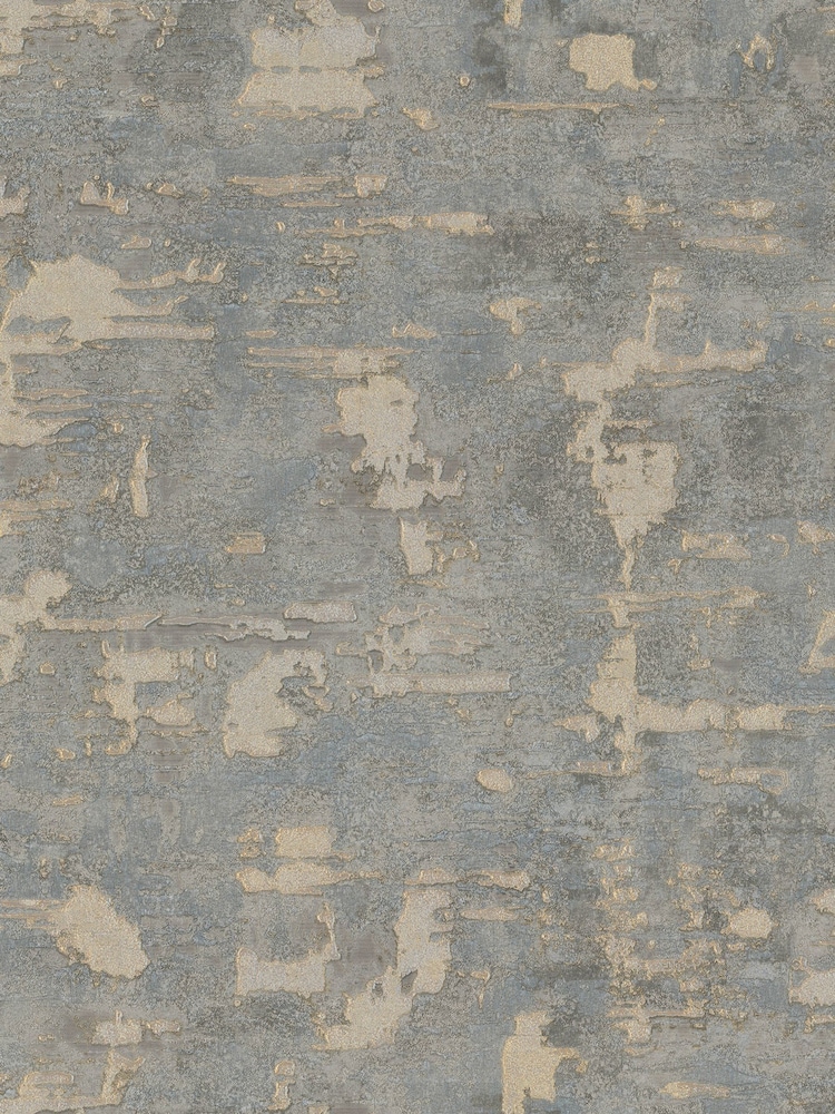 Graham & Brown Steel or Gold Boutique Ornamental Texture Heavy Weight Vinyl 10M Wallpaper - Image 2 of 3