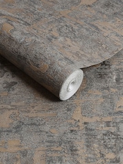 Graham & Brown Steel or Gold Boutique Ornamental Texture Heavy Weight Vinyl 10M Wallpaper - Image 3 of 3