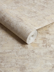 Graham & Brown Cream Boutique Ornamental Texture Heavy Weight Vinyl 10M Wallpaper - Image 2 of 3