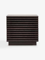 MADE.COM Dark Wood Effect Tulma 2 Drawer Bedside - Image 4 of 4