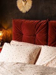 Rockett St George Luxe Needlecord Velvet Burnt Sienna Orange Lounge Lover Bed - Image 4 of 4