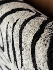Rockett St George Zebra Woven Black & Cream Tassel Bed - Image 5 of 6