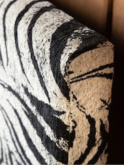 Rockett St George Zebra Woven Black & Cream Tassel Bed - Image 6 of 6