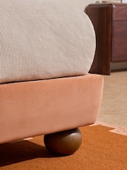 MADE.COM Velvet Truffle Natural Ellio Bed - Image 2 of 5