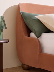 MADE.COM Velvet Truffle Natural Ellio Bed - Image 3 of 5