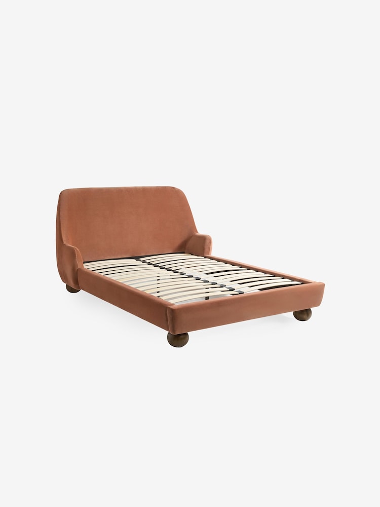 MADE.COM Velvet Truffle Natural Ellio Bed - Image 5 of 5