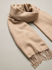 উট - N.Premium Made in Italy Twill Midweight Shawl Scarf - 7এর মধ্যে 5 ছবি