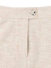 Whistles Cream Linen Mix Mini Skirt - Image 5 of 5