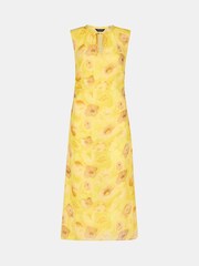 Whistles Yellow Sunshine Floral Textured Dress - Image 5 of 5