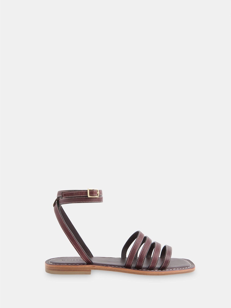 Whistles Purple Bruna Strappy Sandals - Image 2 of 4