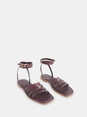 Whistles Purple Bruna Strappy Sandals - Image 3 of 4