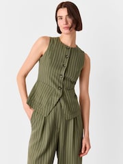 Whistles Lottie Pinstripe Waistcoat - Imagen 1 de 1