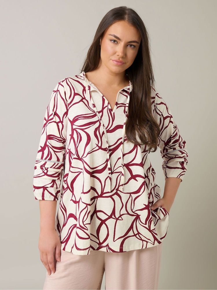 Evans Natural Jersey Slub Boho Top - Imagen 2 de 5 Evans Natural Jersey Slub Boho Top - Imagen 2 de 5