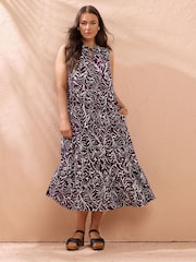 Evans Purple Boho Dress - Image 1 of 5