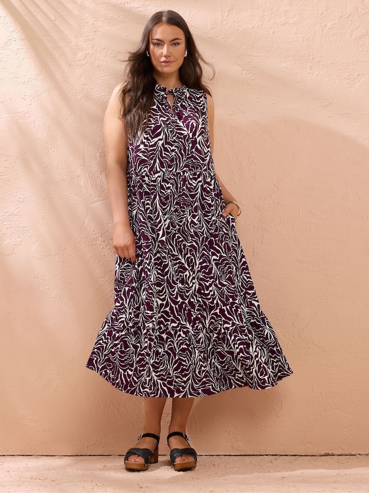 Evans Purple Boho Dress - Image 1 of 5
