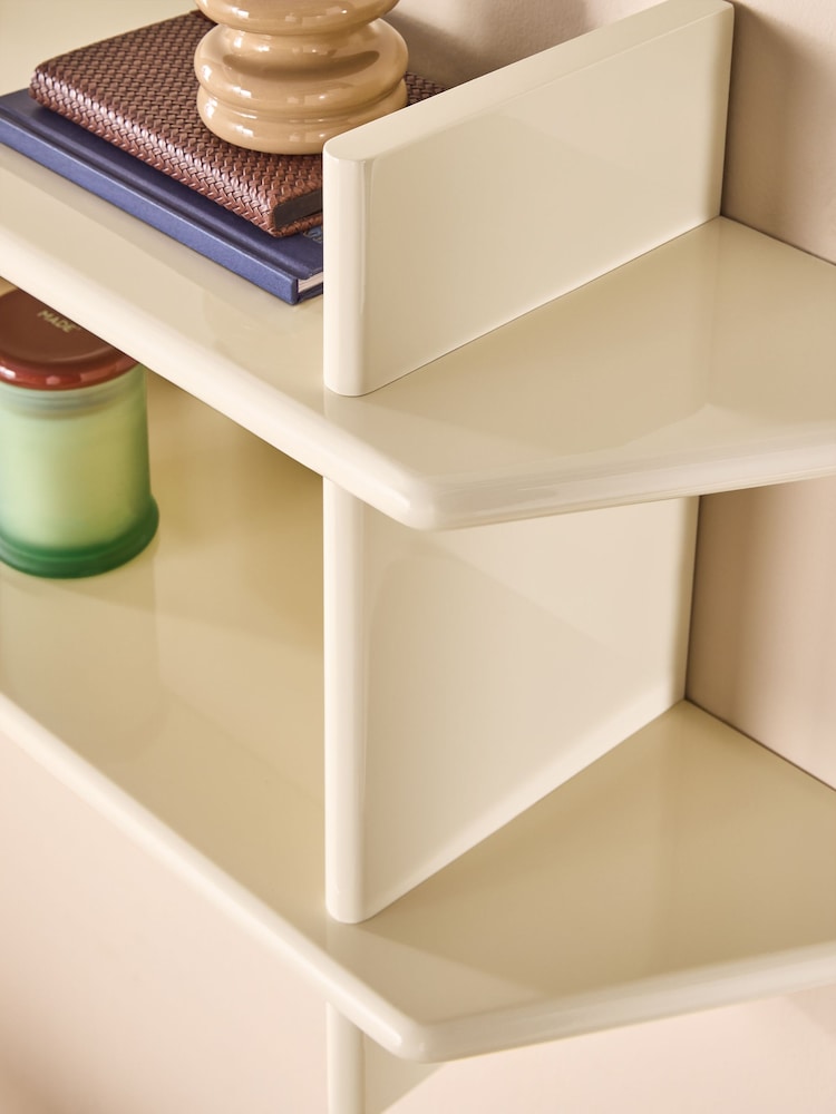 MADE.COM Ecru White Ingrid Shelf - Image 2 of 5 MADE.COM Ecru White Ingrid Shelf - Image 2 of 5