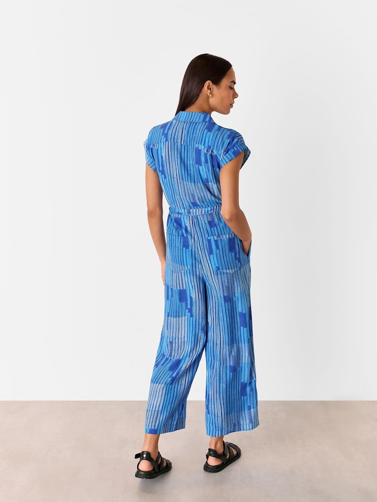 Whistles Stripe Print Zip Jumpsuit - Imagen 2 de 5