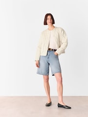 Whistles Nude Maya Quilted Jacket - Image 3 of 5