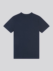 U.S. Polo Assn. Blue Boys Large Double Horsemen Graphic 100% Cotton T-Shirt - Image 2 of 3