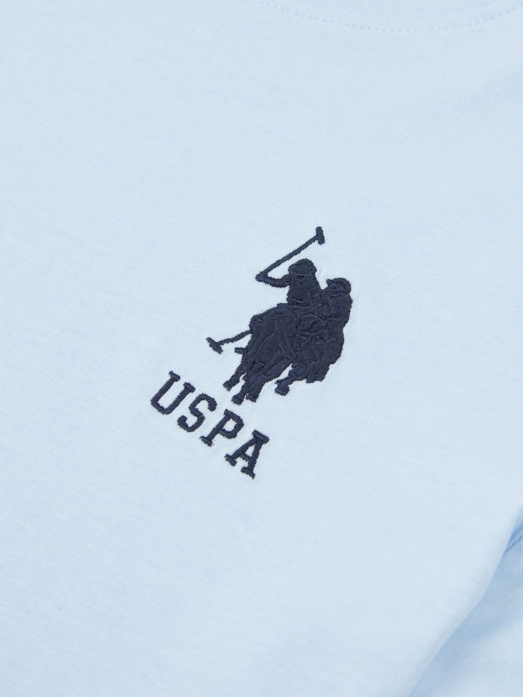 U.S. Polo Assn. Blue Boys Player 100% Cotton 3 T-Shirt - Image 3 of 5