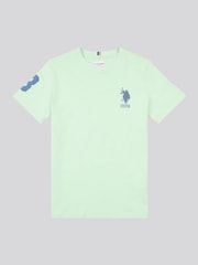 U.S. Polo Assn. Green Boys Player 3 100% Cotton T-Shirt - Image 1 of 5