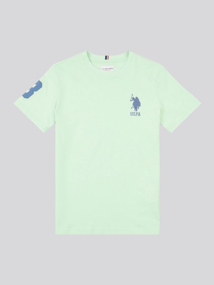 U.S. Polo Assn. Green Boys Player 3 100% Cotton T-Shirt - Image 1 of 5