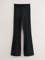 Black Active Balance Wrap Front Flared Leggings - Image 7 of 9
