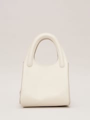 Phase Eight White Leather Square Tote Bag - Image 1 of 7