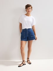 Phase Eight Sonnie Denim 100% Cotton Shorts - صورة 3 من 6