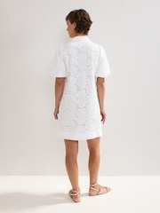 Phase Eight White Witney Tunic 100% Cotton Top - Image 2 of 7