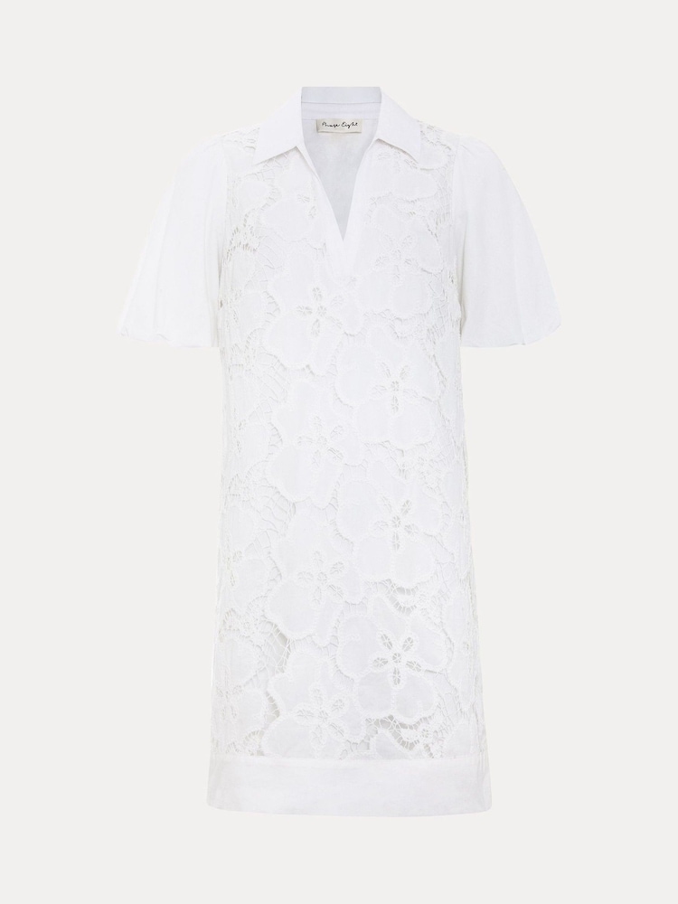 Phase Eight White Witney Tunic 100% Cotton Top - Image 7 of 7