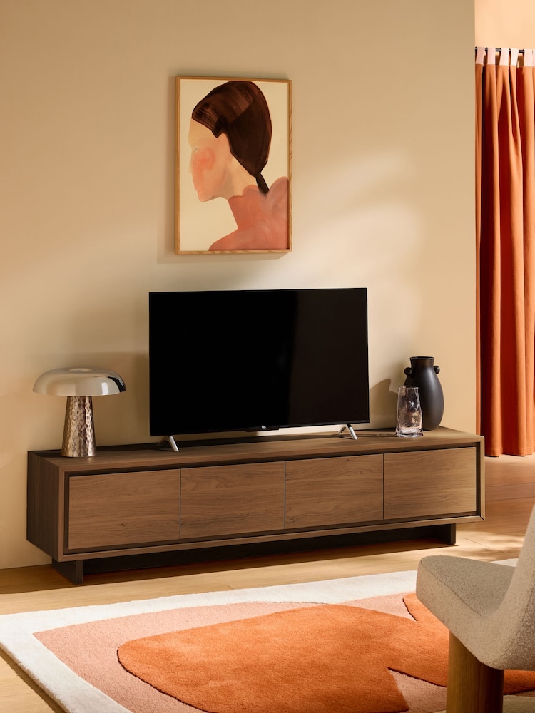 MADE.COM Dark Walnut Effect Kaci Up to 70 inch Up to 50 Inch TV Unit - Image 2 of 6 MADE.COM Dark Walnut Effect Kaci Up to 70 inch Up to 50 Inch TV Unit - Image 2 of 6