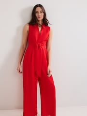 Phase Eight Red Becky Jumpsuit - Image 3 of 5