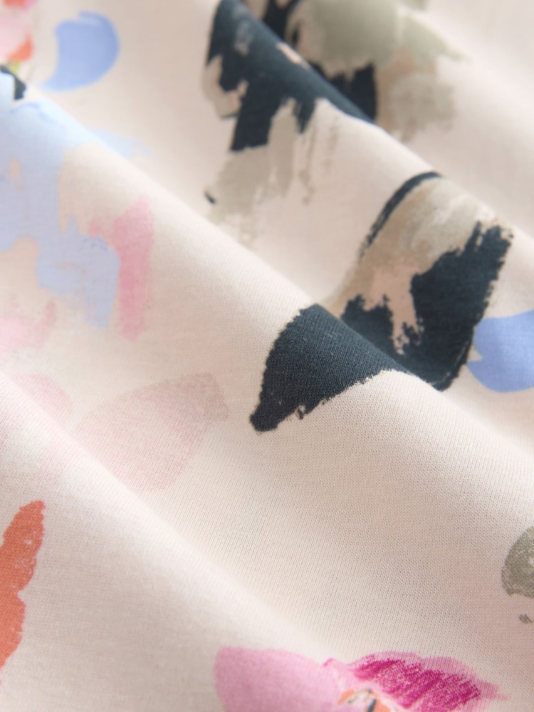 Pink Floral Short Sleeve Pyjamas - Image 3 of 3