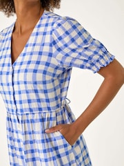 Roman Check Button Midi Dress - Изображение 5 из 5