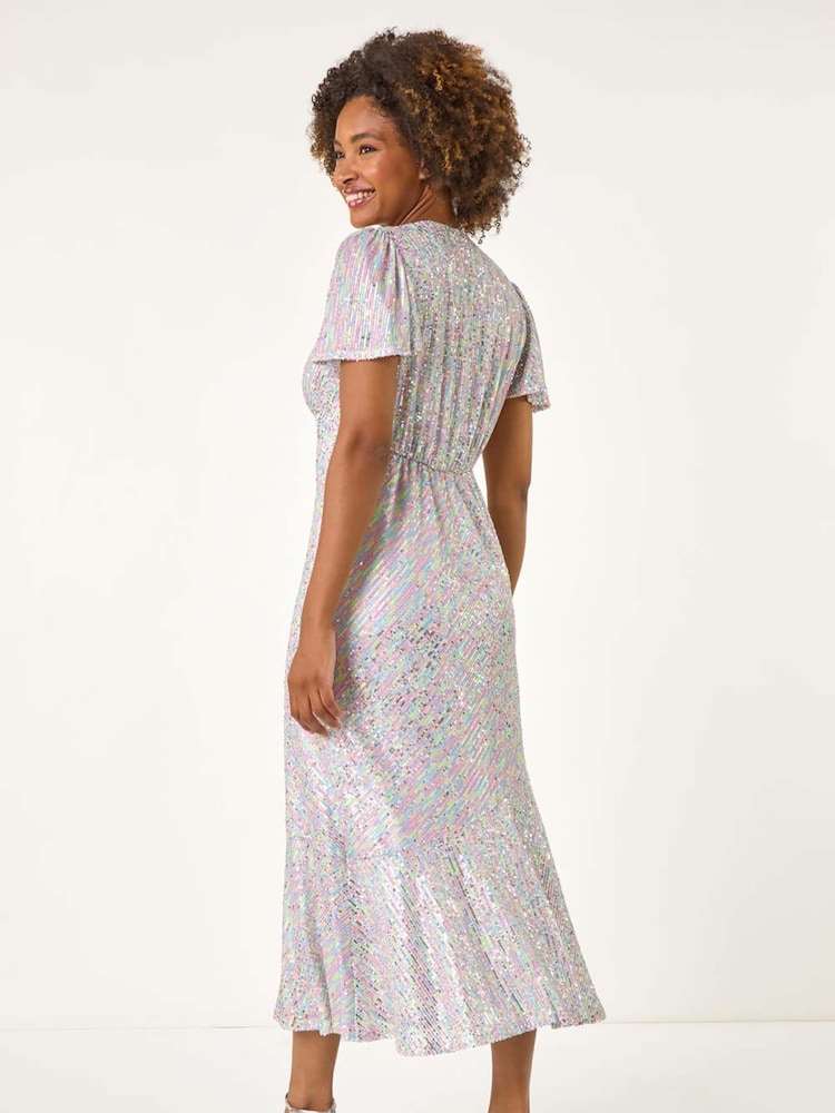 Металлик - Roman Sequin Midi Dress - Image 2 of 4