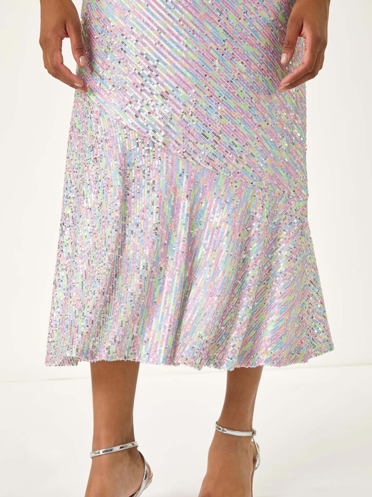 Metalizado - Roman Sequin Midi Dress - Imagen 4 de 4 Metalizado - Roman Sequin Midi Dress - Imagen 4 de 4