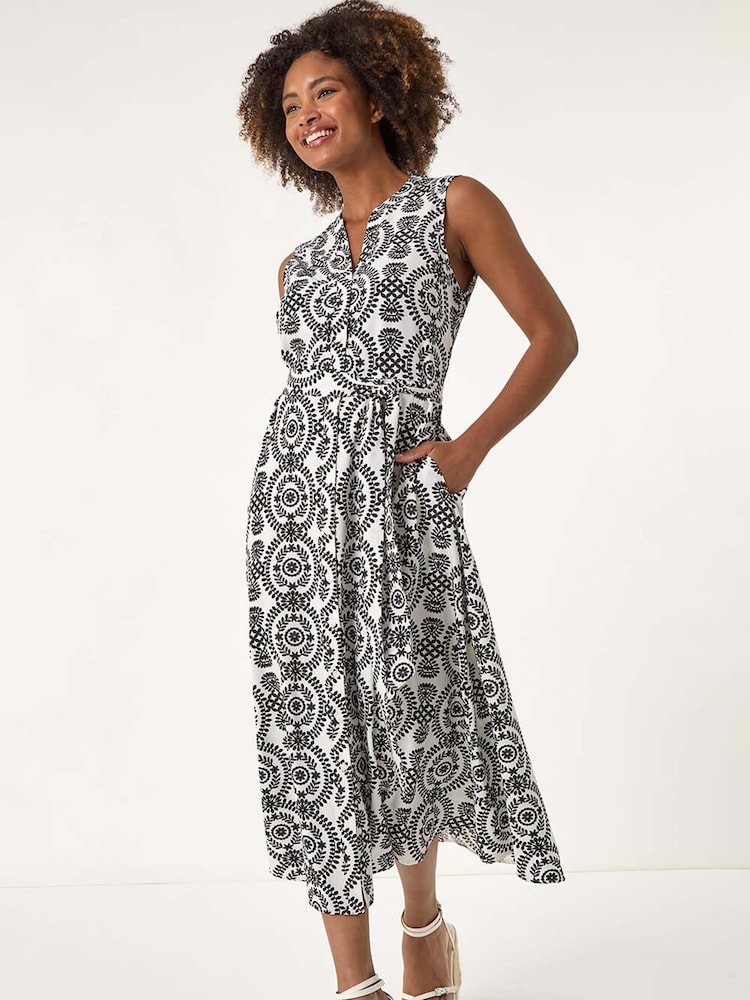 Roman Circle Print Shirt Dress - Bild 2 von 5