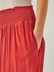 Monsoon Orange Reese Shirred Harem Trousers - Image 3 of 5