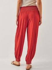 Monsoon Orange Reese Shirred Harem Trousers - Image 4 of 5