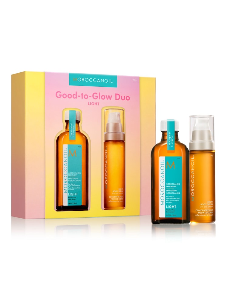 Moroccanoil Good to Glow Light Nourishing Duo (Worth £71) - Image 1 of 5 Moroccanoil Good to Glow Light Nourishing Duo (Worth £71) - Image 1 of 5