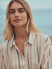 Rosa melocotón - Relaxed Button Down Shirt - Imagen 4 de 7