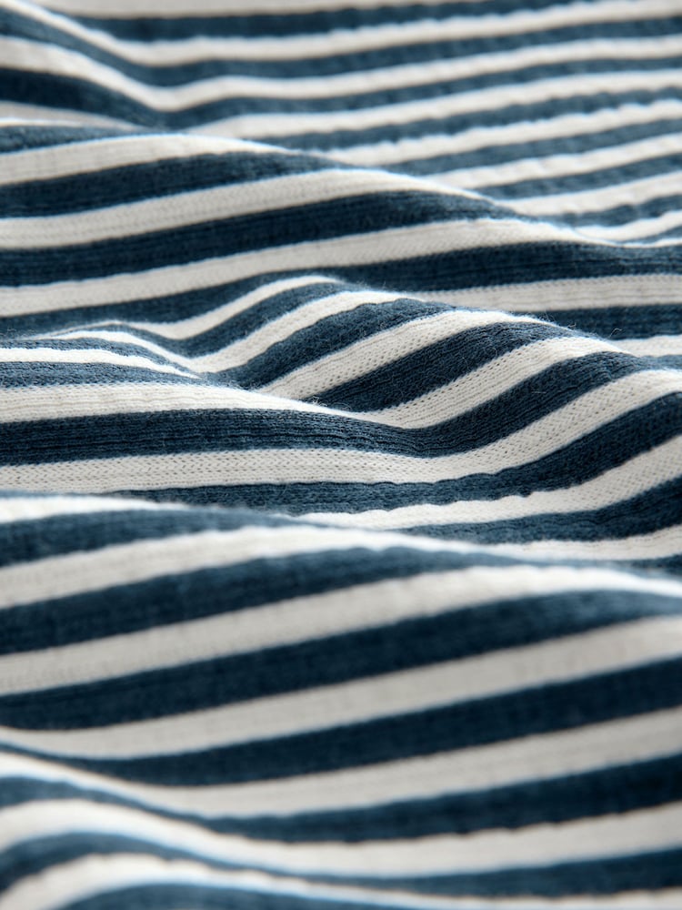 Raya azul - Vestido a media pierna de punto con botones - Imagen 8 de 8