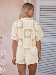 Cream Crochet Shirt - Image 4 of 8