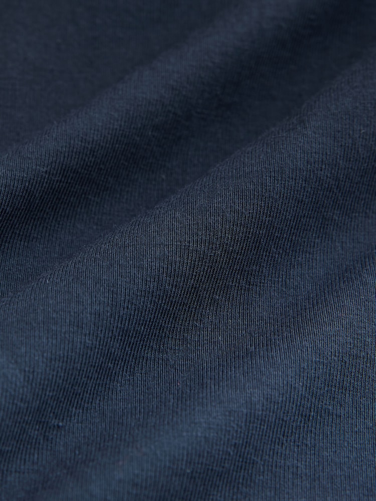 Bleu marine - Robe d’été mi-longue à taille jersey - Image 8 de 8