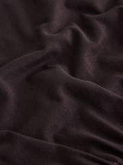 Chocolate Brown Jersey Midi Dress - Image 6 of 7