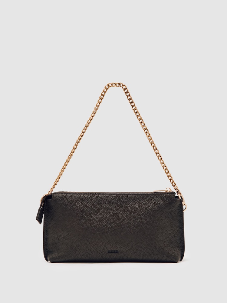 Reiss Brown Muriel Leather Double-Pouch Crossbody Bag - Image 6 of 6 Reiss Brown Muriel Leather Double-Pouch Crossbody Bag - Image 6 of 6