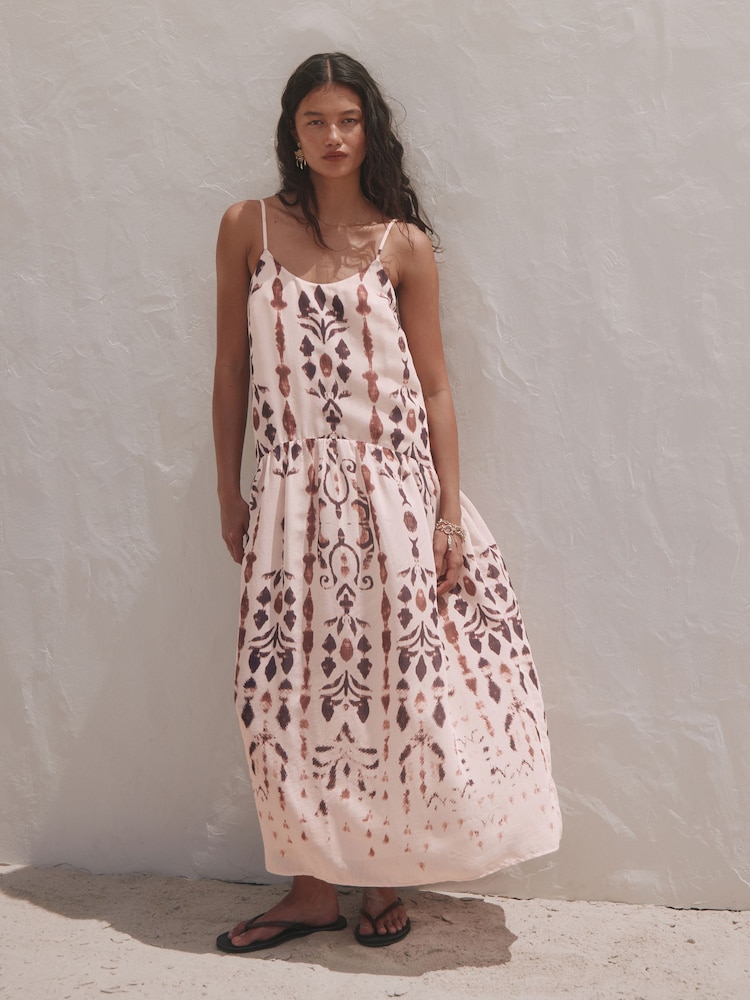 Multi - Kleid mit tiefer Taille und Unterkleid - Bild 1 von 10