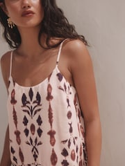 Multi - Kleid mit tiefer Taille und Unterkleid - Bild 6 von 10